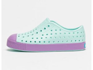 Tenisi slip-on cu varf intarit Jefferson - Violet/Verde menta