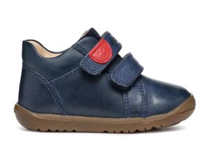 Pantofi sport cu insertii de piele intoarsa - Bleumarin