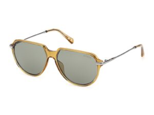 Ochelari de soare barbati aviator cu lentile uni - Auriu