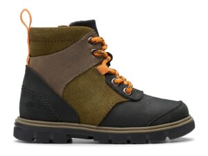 Ghete de piele si piele intoarsa Lorcam - Negru/Maro/Kaki