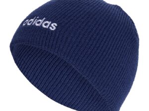 Caciula cu logo brodat - Alb/Bleumarin