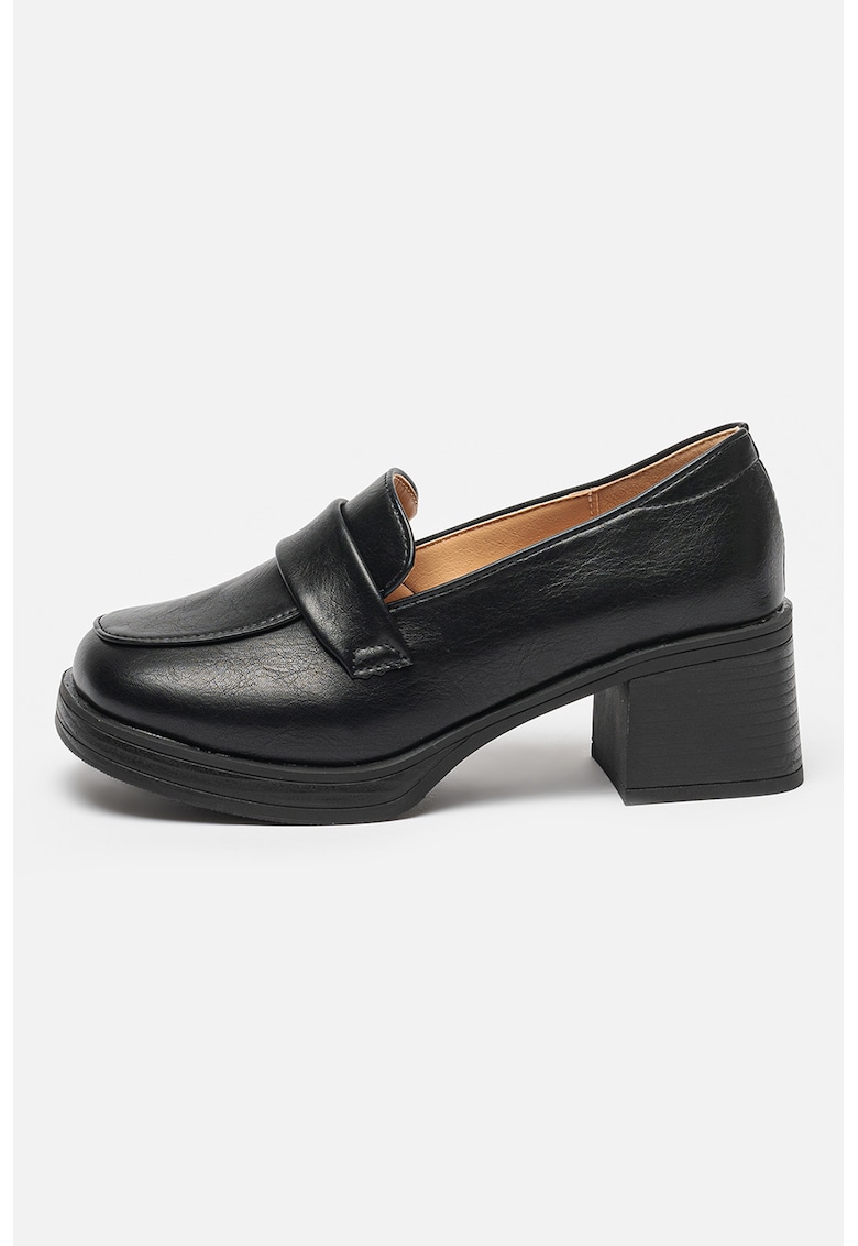 Reducere 80% - Pantofi loafer cu varf patrat - Negru 1 Pantofi loafer cu varf patrat - Negru