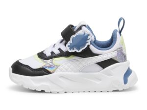 Pantofi sport cu detalii cu model holografic Trinity Trolls 2 - Alb/Negru/Albastru