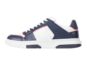 Pantofi sport de piele The Brooklyn - Rosu/Alb/Bleumarin