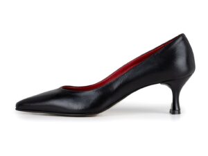 Pantofi din piele cu varf ascutit Evancelisa - Negru