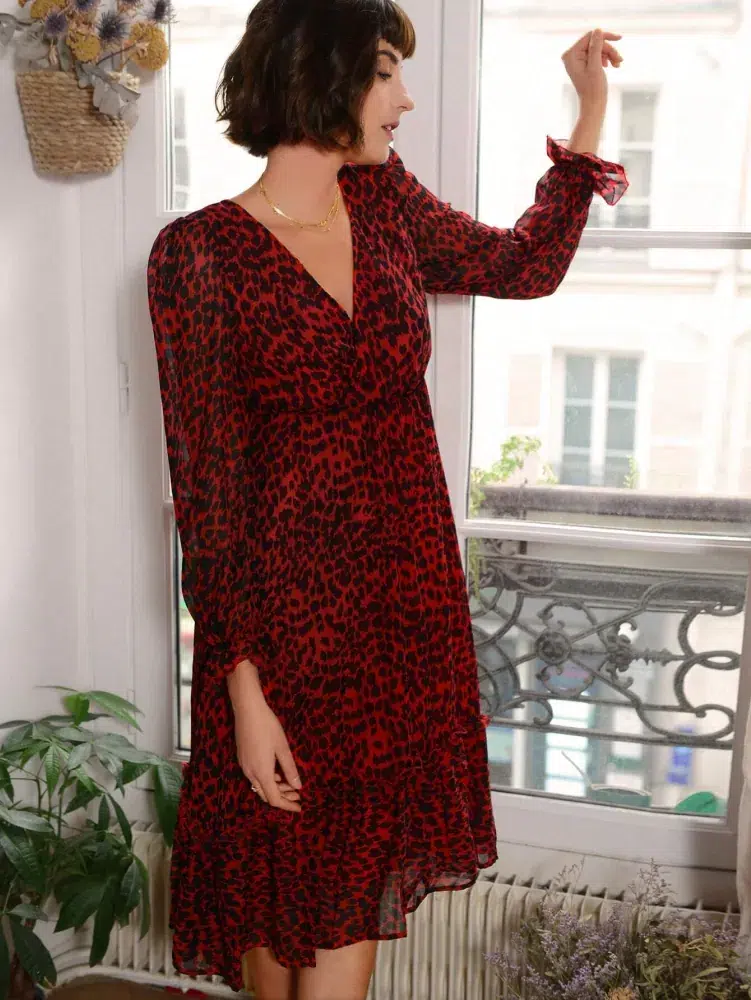 Reducere 64% - Rochie Celestine, cu imprimeu si... 2 cu imprimeu si...