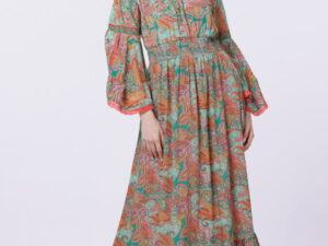 Rochie lunga din matase indiana