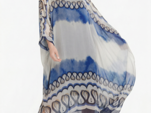 Rochie lunga dama din matase vaporoasa