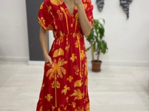 Rochie midi din bumbac