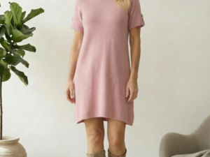Rochie scurta A-line tricotata