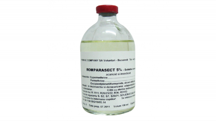 Reducere 4% - ROMPARASECT 5 % Solutie concentrata 1 L 1 ROMPARASECT 5 % Solutie concentrata 1 L