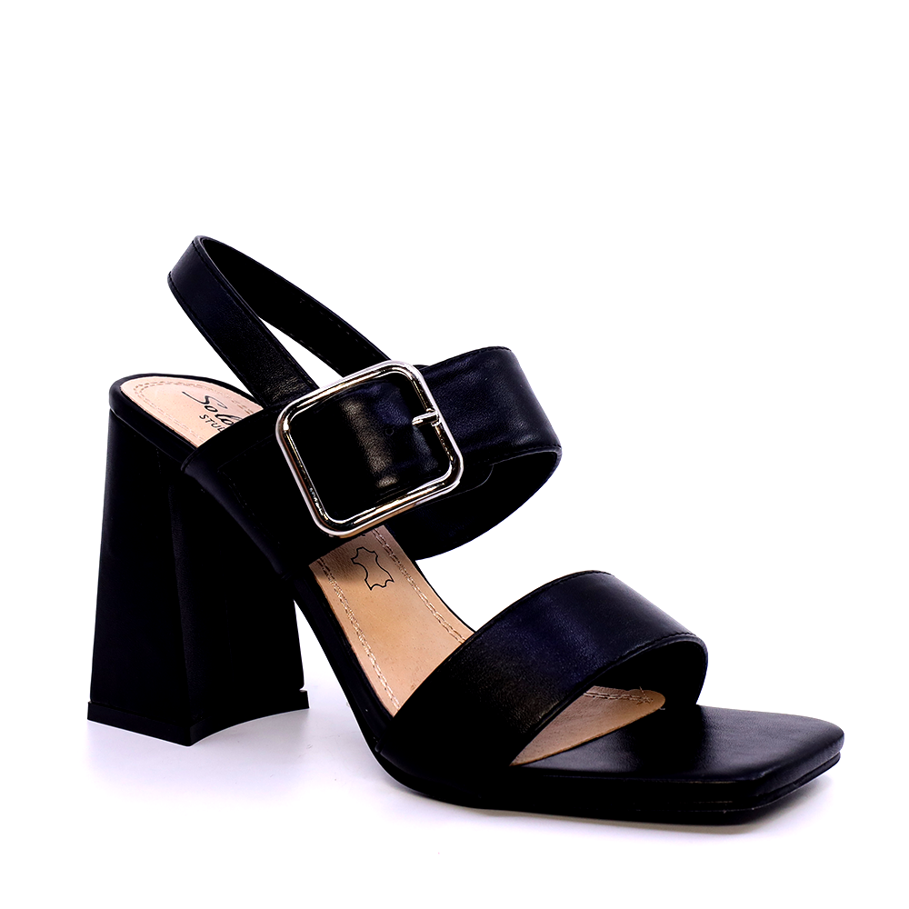 Reducere 40% - Sandale femei Solo Donna negre cu toc înalt 2547DS8531N 2 Reducere 40% - Sandale femei Solo Donna negre cu toc înalt 2547DS8531N - imagine 2
