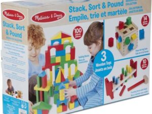 Set 3 jucarii clasice din lemn Melissa & Doug 93685
