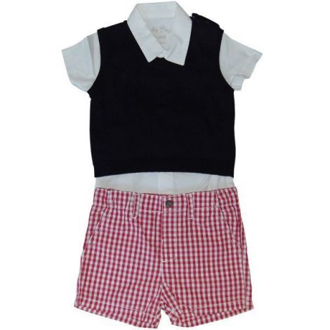 Reducere 65% - Set camasa cu vesta si pantaloni (1247), 6 luni, 68 cm 1 Set camasa cu vesta si pantaloni (1247)