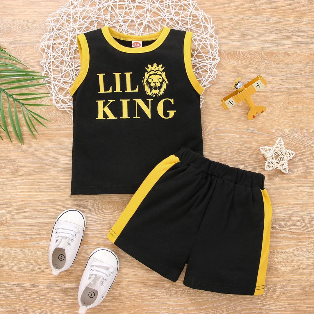 Reducere 51% - Set maiou si pantaloni Lil King 1 Set maiou si pantaloni Lil King