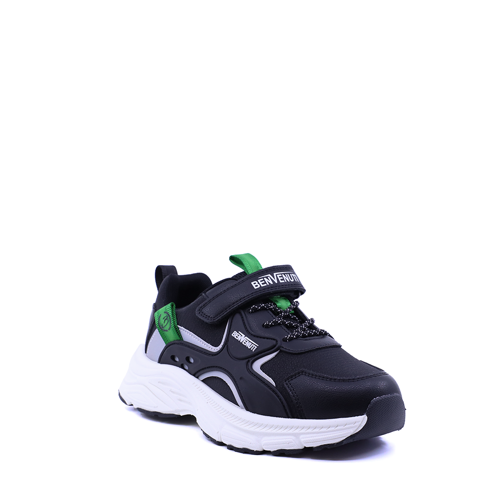 Reducere 20% - Sneakers baieți Benvenuti negri din piele 2 Reducere 20% - Sneakers baieți Benvenuti negri din piele - imagine 2