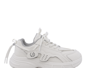 Sneakers fetițe Benvenuti albi din piele 3791FP002A