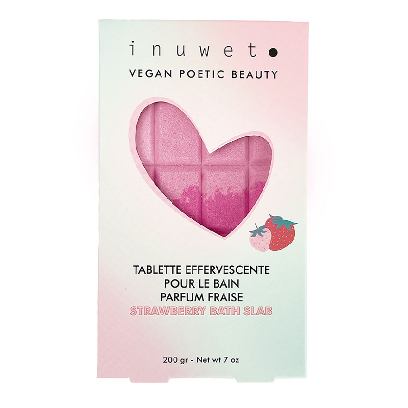 Reducere 20% - Tableta efervescenta pentru baie, cu parfum de capsuni, 200g, Inuwet 1 Tableta efervescenta pentru baie