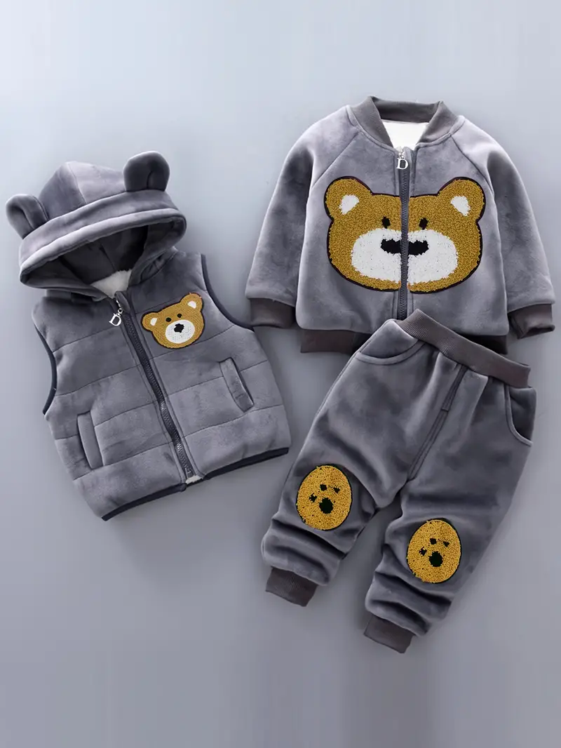 Reducere 51% - Trening pufos 3 piese Teddy 1 Trening pufos 3 piese Teddy