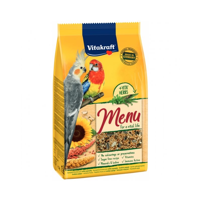 Reducere 15% - Hrana Nimfe Vitakraft Premium Menu, 1 kg 1 Hrana Nimfe Vitakraft Premium Menu