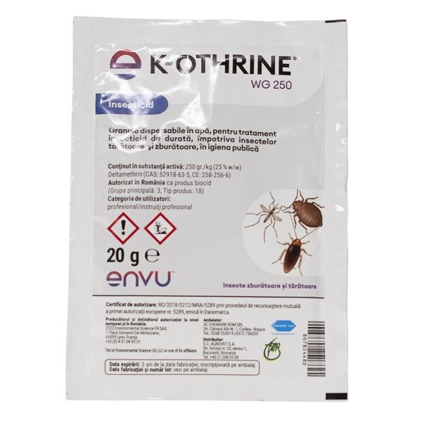 Reducere 20% - K-Othrine WG 250, 20 g 1 K-Othrine WG 250