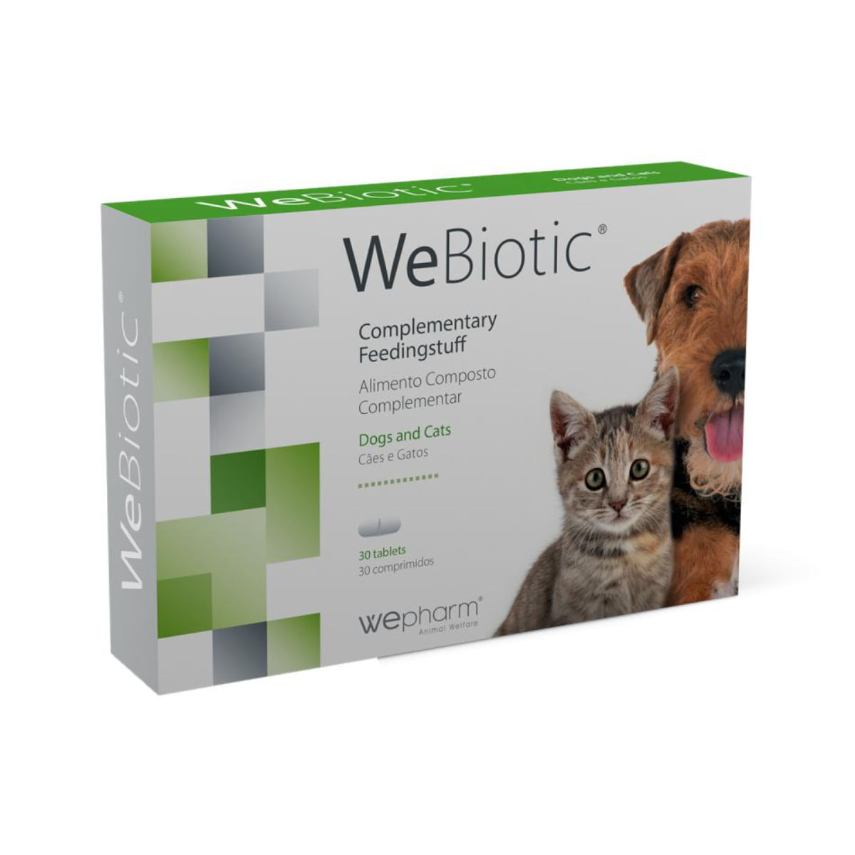 Reducere 36% - WEPHARM WeBiotic, supliment sistem digestiv câini, comprimate WEPHARM WeBiotic, XS-XL, supliment sistem digestiv câini și pisici, flacon, 30 comprimate 1 WEPHARM WeBiotic