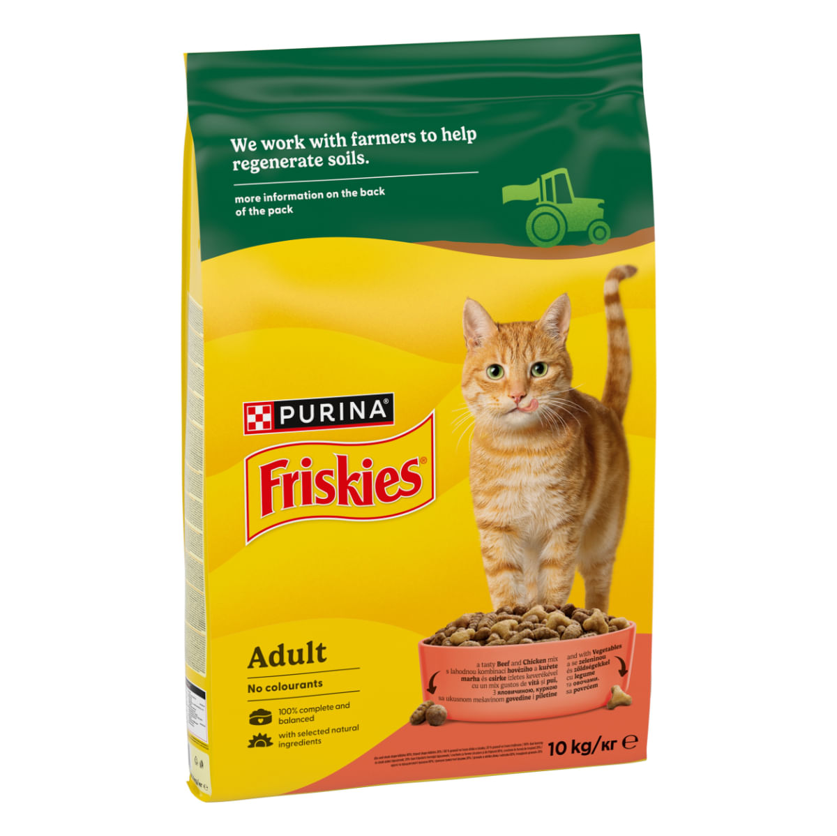 Reducere 18% - FRISKIES Adult, Vită și Pui, hrană uscată pisici, 10kg 1 FRISKIES Adult