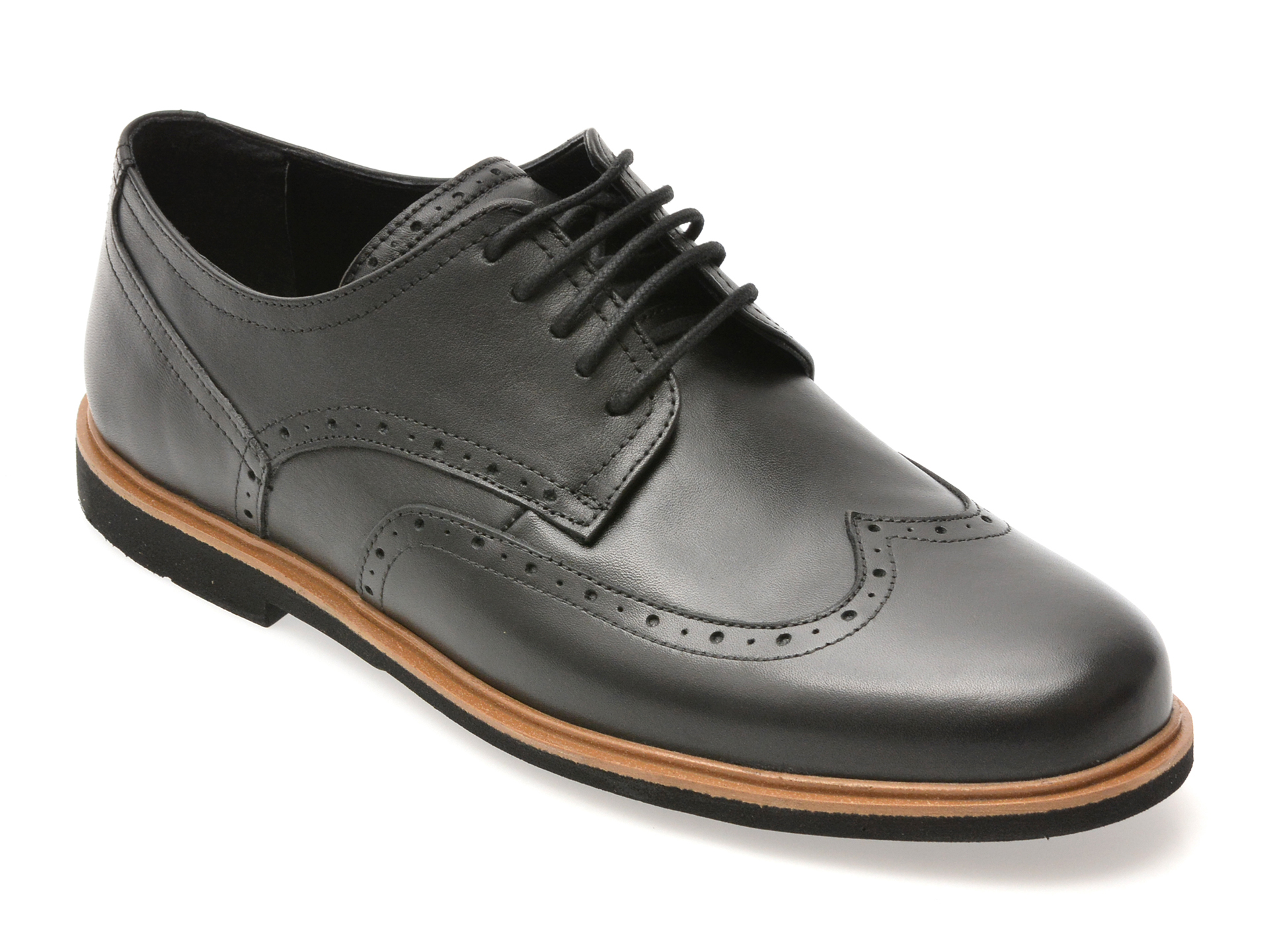 Reducere 55% - Pantofi eleganti BITE THE BULLET negri, TUR101, din piele naturala 1 Pantofi eleganti BITE THE BULLET negri