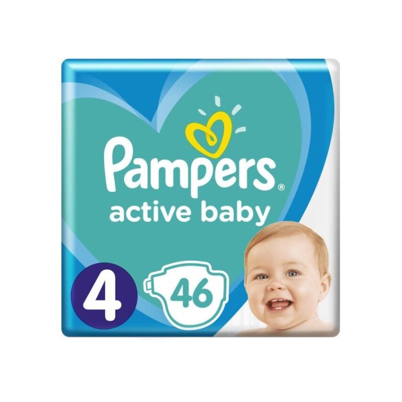 Reducere 11% - Pampers Scutece Active Baby Marimea 4, 9-14kg, 46 bucati 1 Pampers Scutece Active Baby Marimea 4