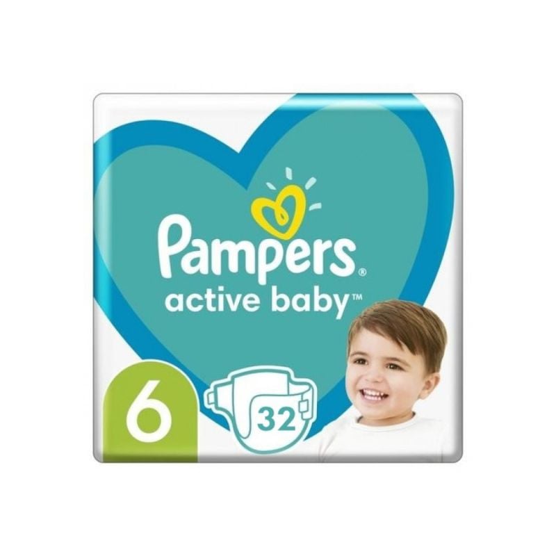 Reducere 11% - Pampers Scutece Active Baby Marimea 6, 13-18kg, 32 bucati 1 Pampers Scutece Active Baby Marimea 6