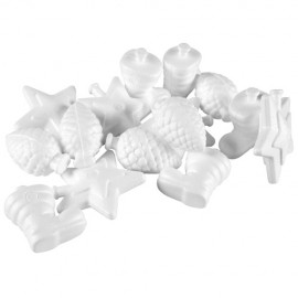 Reducere 49% - Set 15 figurine polistiren Craciun 1 Set 15 figurine polistiren Craciun