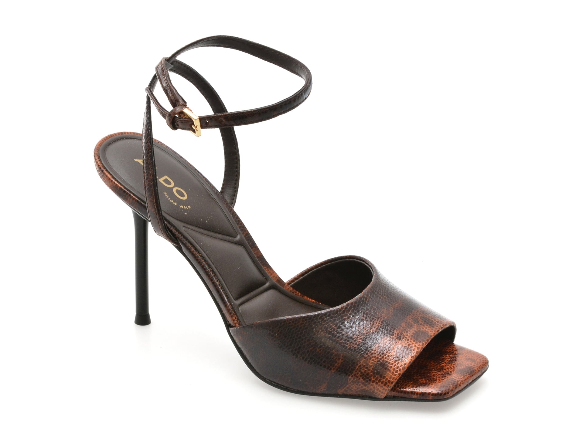 Reducere 70% - Sandale elegante ALDO maro, KAIASIEN 967, din piele ecologica 1 Sandale elegante ALDO maro