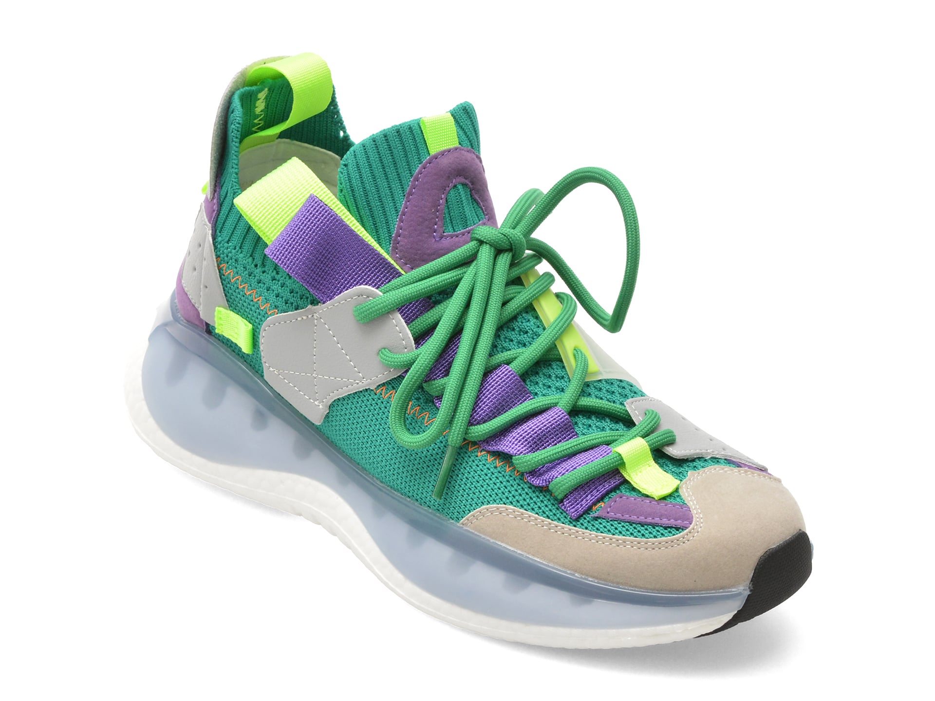 Reducere 41% - Pantofi sport BITE THE BULLET verzi, 221008, din material textil 1 Pantofi sport BITE THE BULLET verzi