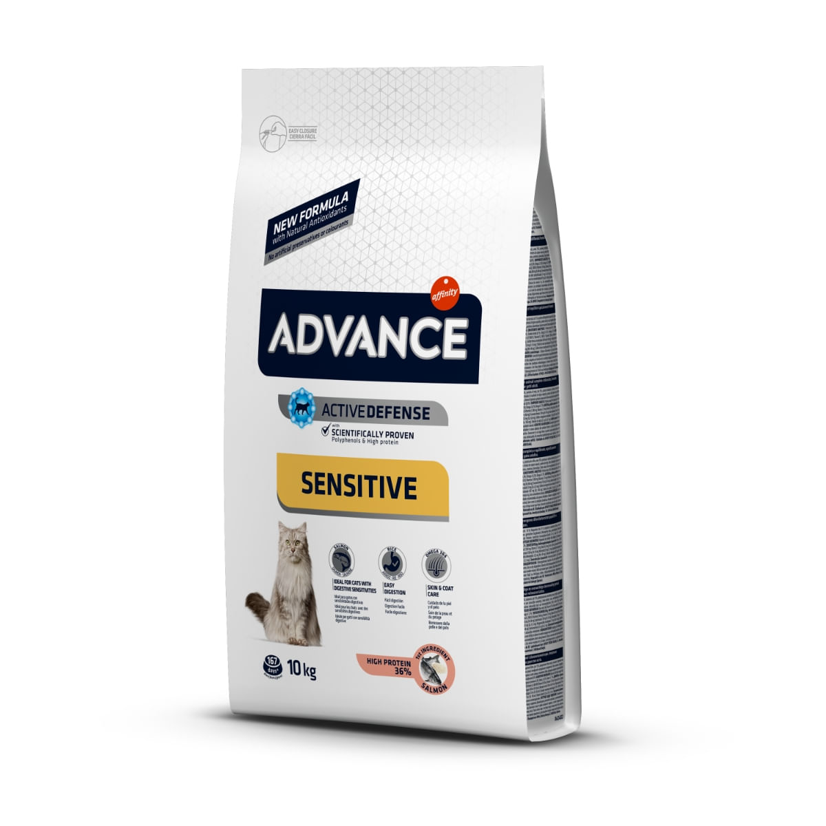 Reducere 21% - ADVANCE Sensitive Care, Somon, hrană uscată pisici, sistem digestiv, 10kg 2 Somon