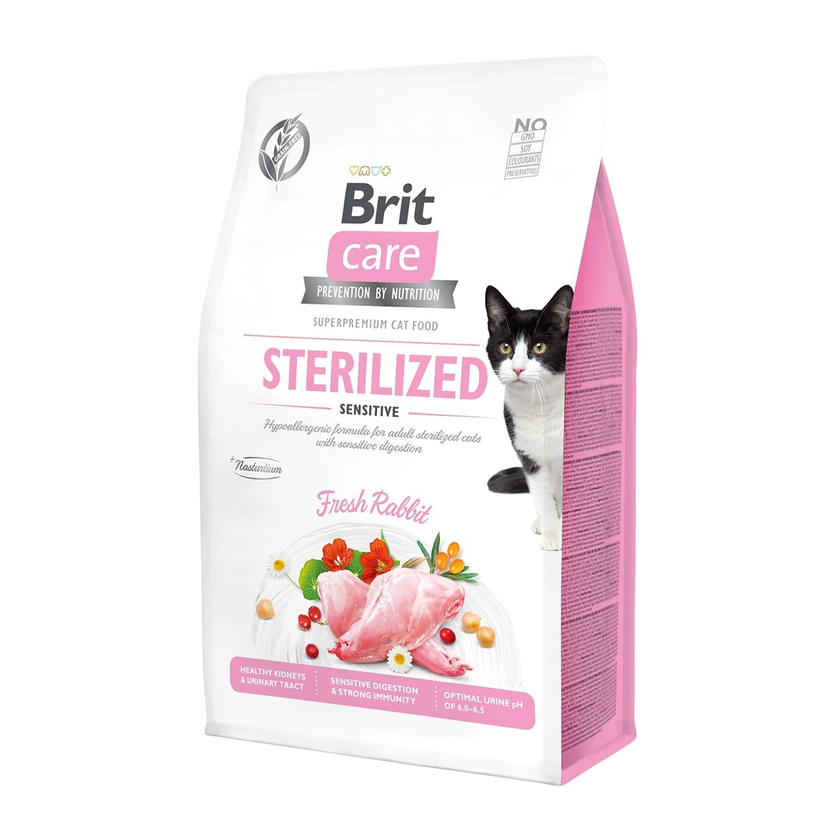 Reducere 23% - BRIT Care Sterilized Sensitive, Iepure, hrană uscată fără cereale pisici sterilizate, 2kg 2 Iepure