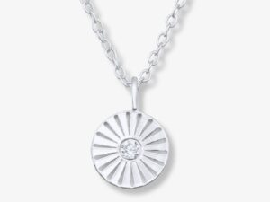 Colier din Argint Crystal Medallion