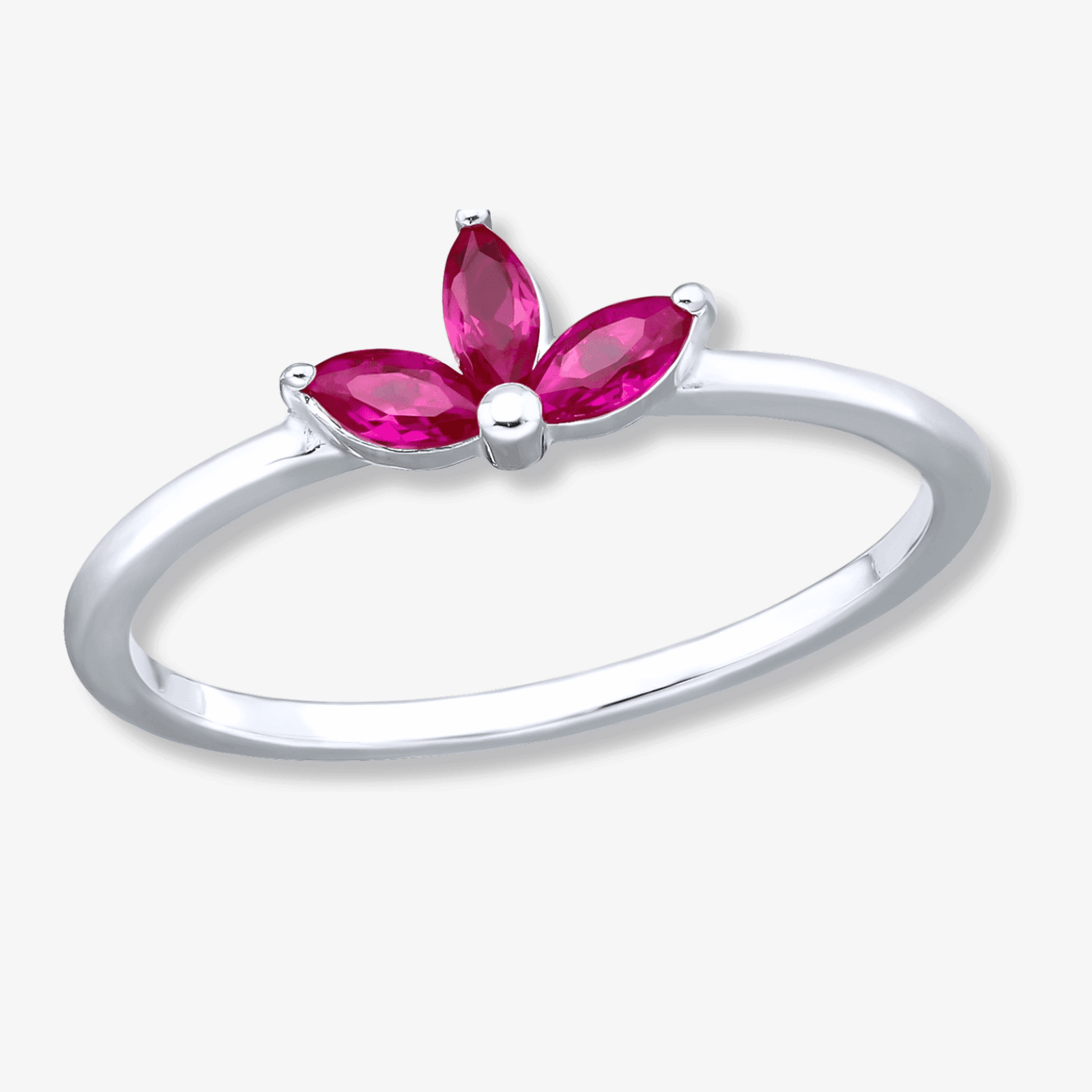 Reducere 32% - Inel din Argint Pink Flower 52 1 Inel din Argint Pink Flower 52