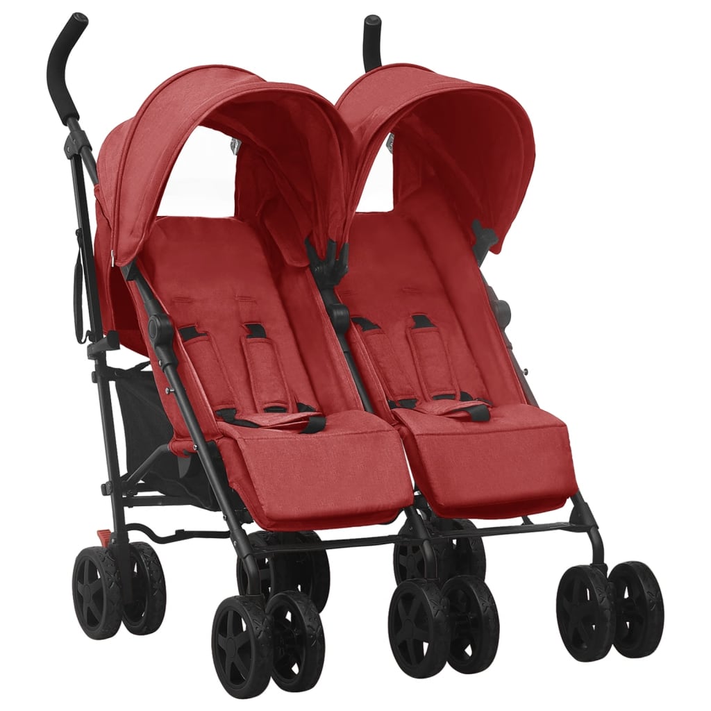 Reducere 55% - Gossi carucior dublu, rosu, otel 1 Gossi carucior dublu