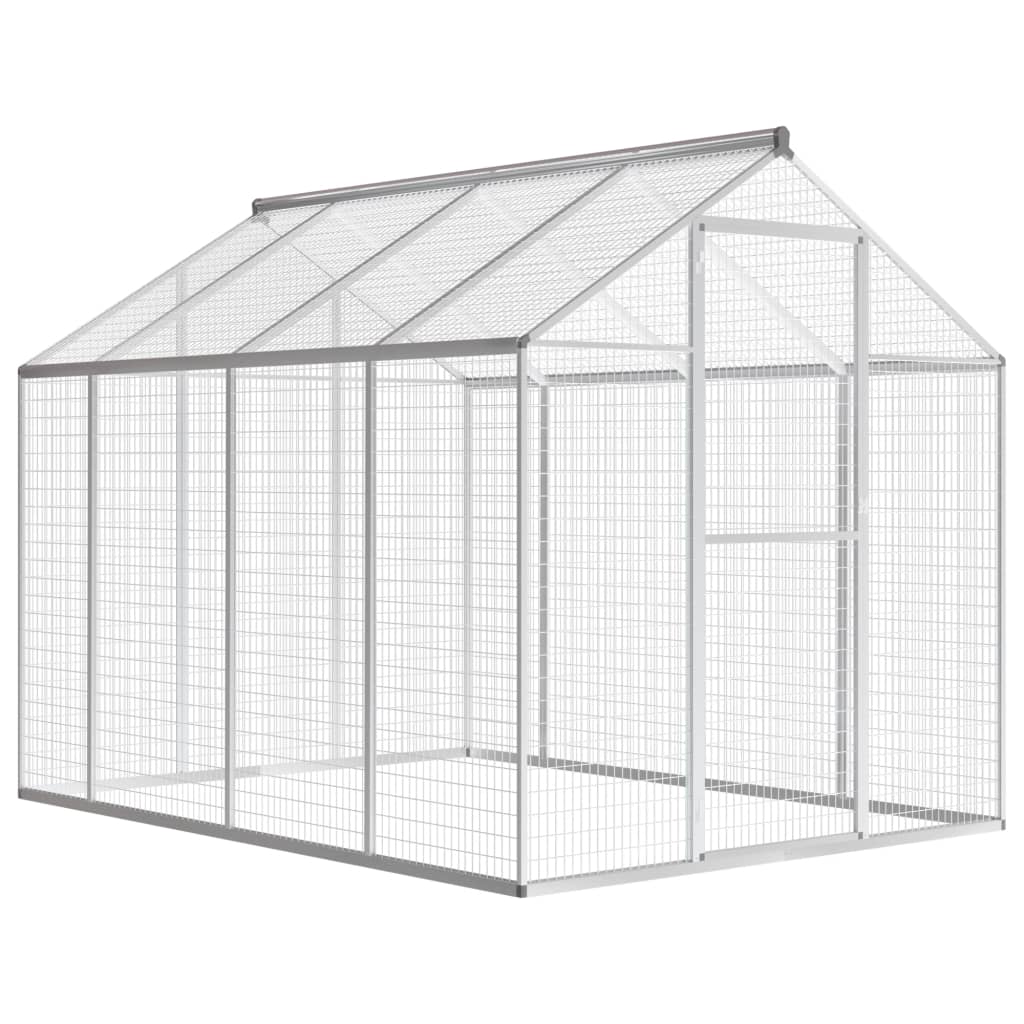 Reducere 67% - Gossi cotet pentru pasari de exterior, aluminiu, 178 x 242 x 192 cm 1 Gossi cotet pentru pasari de exterior