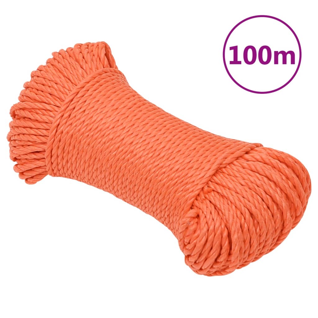 Reducere 76% - Gossi franghie de lucru, portocaliu, 3 mm, 100 m, polipropilena 1 Gossi franghie de lucru