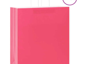 Gossi pungi de hartie 250 buc cu manere roz 45x17x48 cm