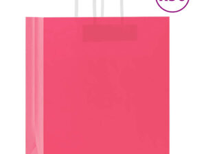 Gossi pungi de hartie 50 buc cu manere roz 45x17x48 cm