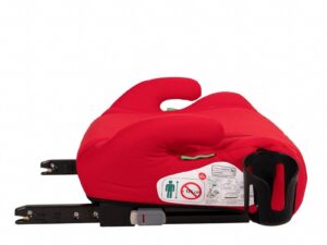 Inaltator auto cu isofix Buf Boof iSize Hero omologat R129 125-150 cm sau 22-36 kg Rosu