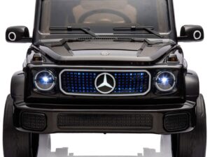 Masinuta electrica pentru copii Chipolino SUV Mercedes EQG Black cu scaun din piele