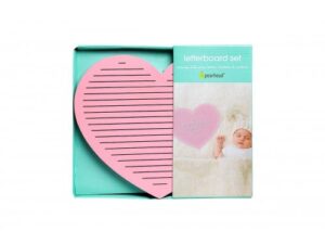 Tabla decorativa inimioara cu litere pentru personalizare Pearhead
