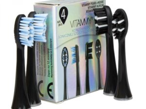 Set 4 rezerve pentru periuta de dinti VITAMMY Pearl Noire