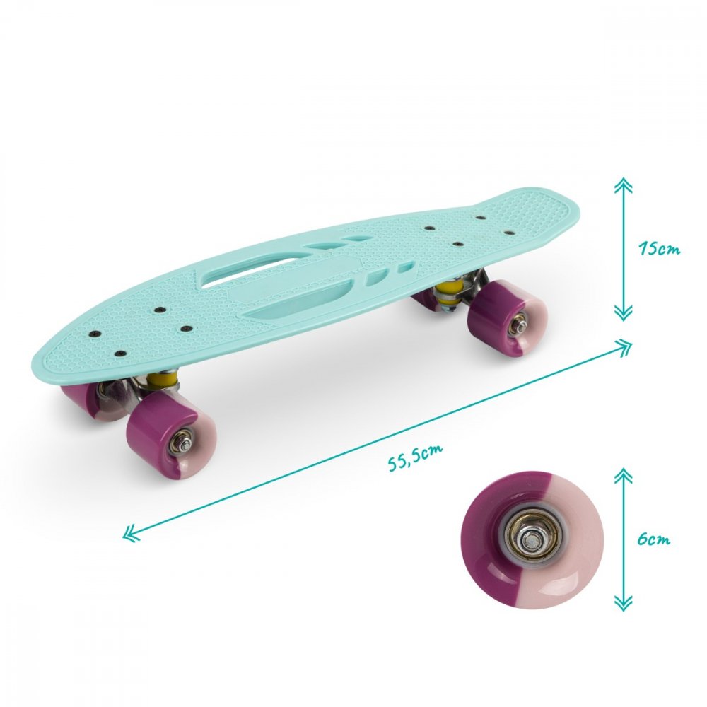 Reducere 70% - Skateboard copii Qkids Galaxy Light Blue 1 Skateboard copii Qkids Galaxy Light Blue