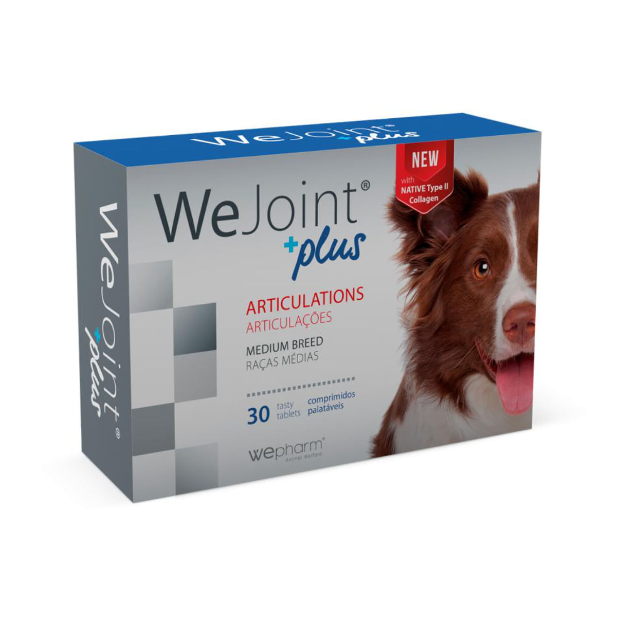 Reducere 60% - WEPHARM WeJoint Plus Medium Breeds, supliment sistem articular câini, comprimate WEPHARM WeJoint Plus Medium Breeds, M, supliment sistem articular câini, flacon, 30 comprimate 2 supliment sistem articular câini