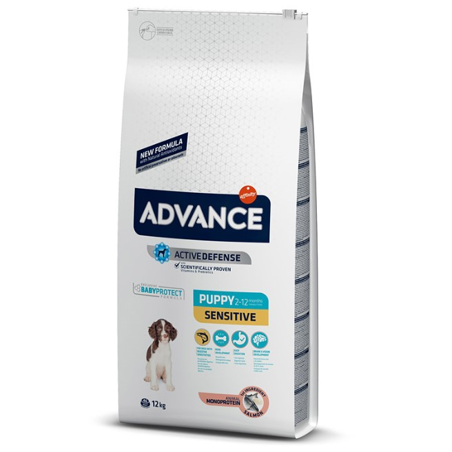 Reducere 25% - Advance Dog Puppy Sensitive, 12 kg 1 Advance Dog Puppy Sensitive