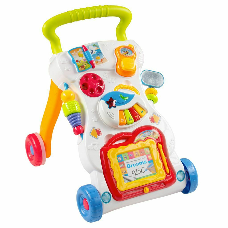 Reducere 48% - Antepremergator, Baby Mix, Educational cu sunete si lumini, Cu panou detasabil, Cu mini pian 1 Antepremergator